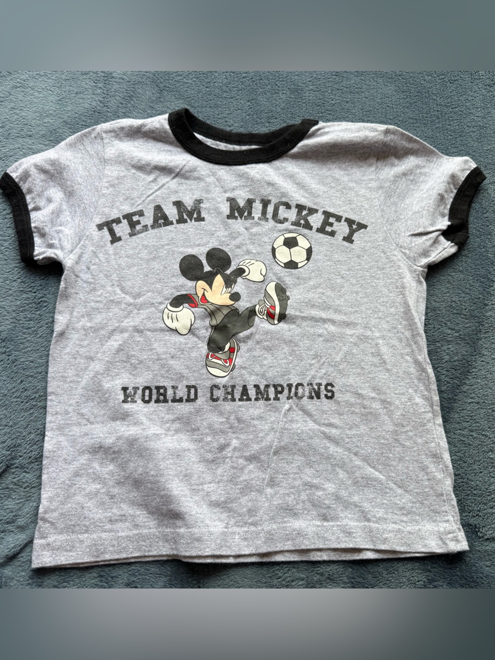 Disney Mickey Mouse Soccer Cotton Short Sleeve Tee Boys